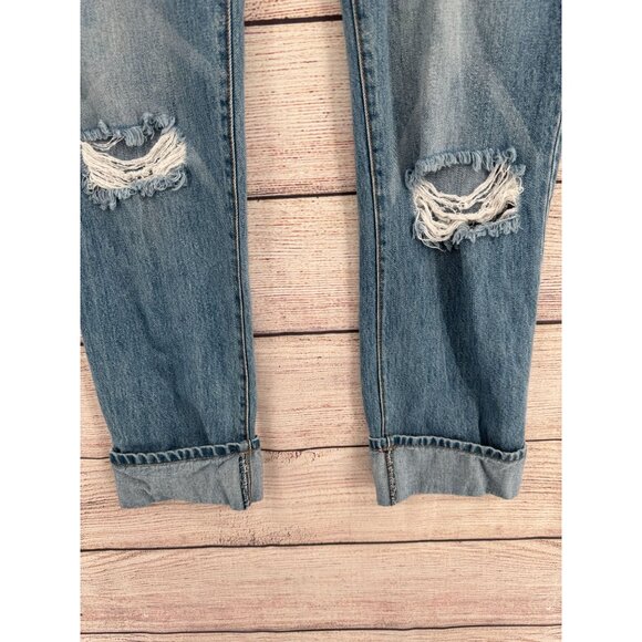 Band of Gypsies emme tomboy Distressed Jeans Women's Size‎ 27 Blue Medium Wash - Picture 5 of 14